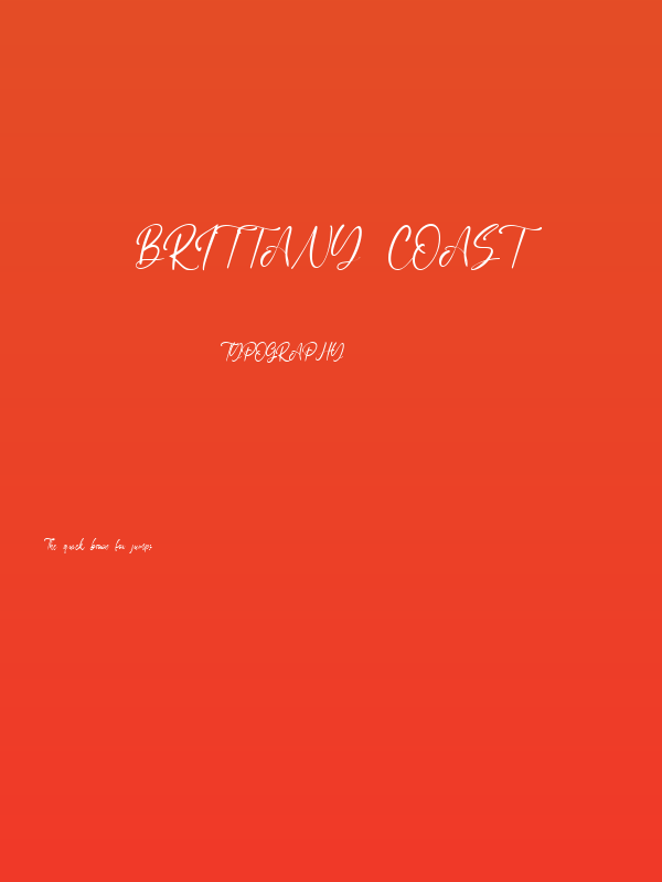 Brittany Coast Poster