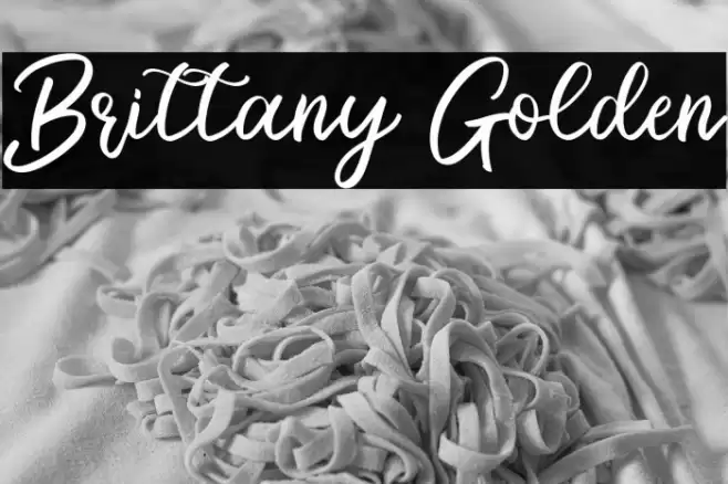 Brittany Golden Font examples
