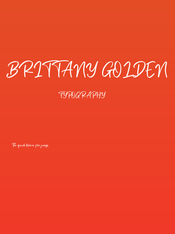 Brittany Golden Poster