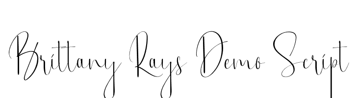 Brittany Rays Demo Script  नि: शुल्क फ़ॉन्ट्स डाउनलोड