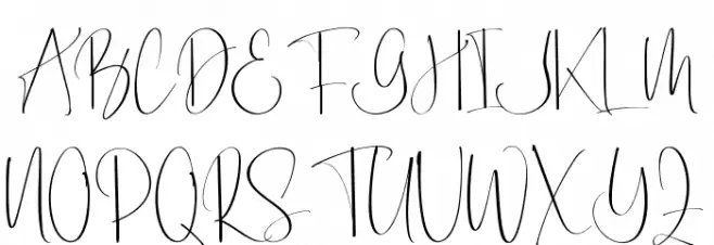 Brittany Rays Demo Script Caratteri MAIUSCOLE