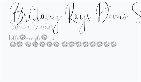 Brittany Rays Demo Script Business Card