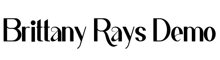 Brittany Rays Demo  नि: शुल्क फ़ॉन्ट्स डाउनलोड
