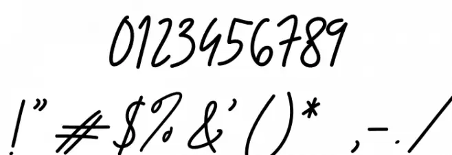 Brittany Signature Font OTHER CHARS