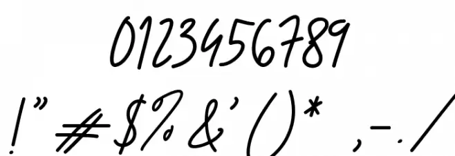 Brittany Signature Font OTHER CHARS