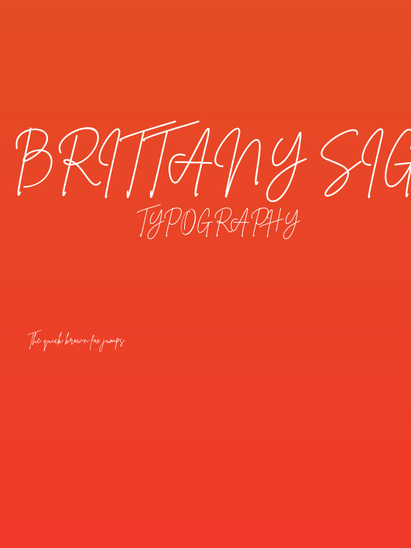 Brittany Signature Poster