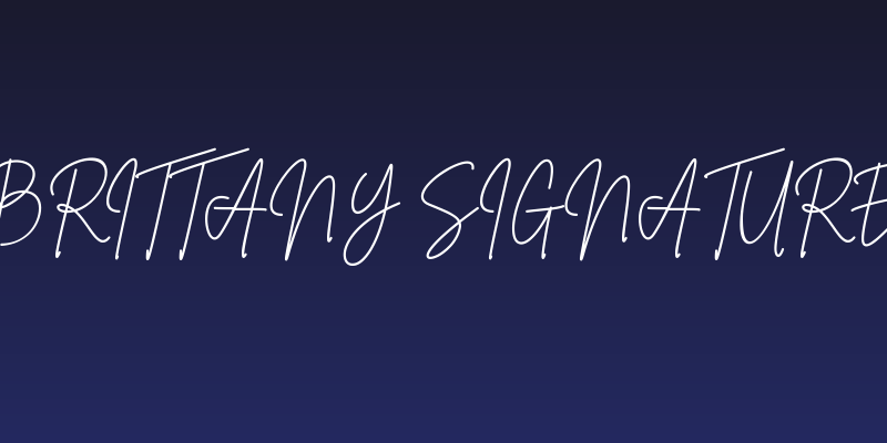 Brittany Signature Social Header