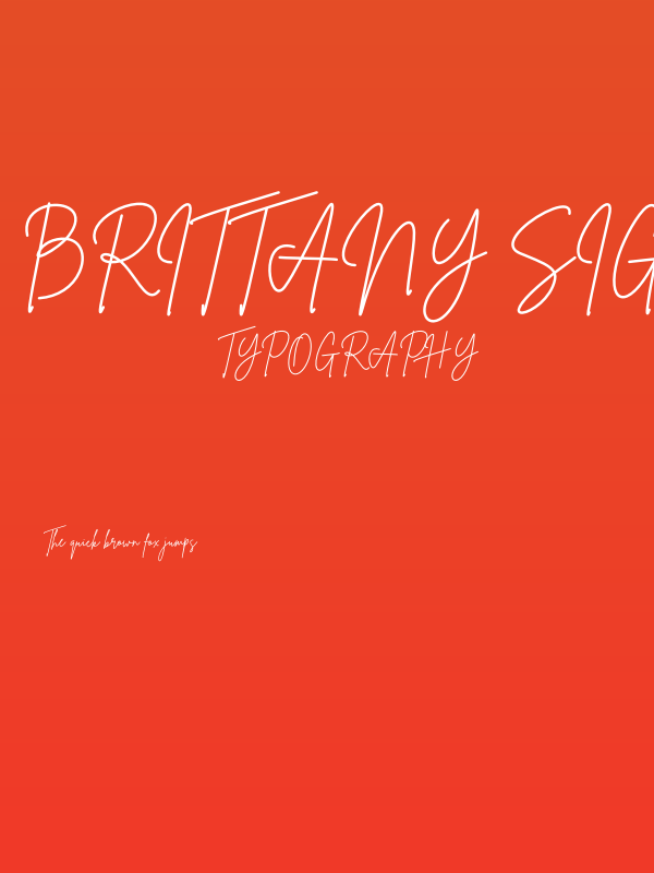 Brittany Signature Poster
