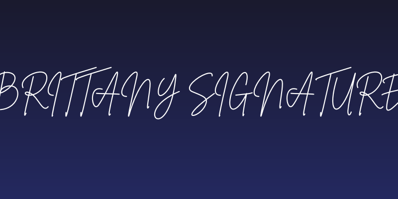 Brittany Signature Social Header