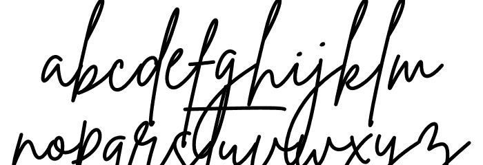 Brittany Signature Font LOWERCASE