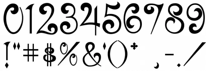 Brittany Font OTHER CHARS