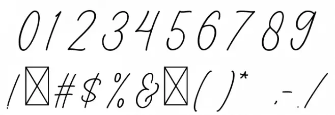 Brittany Font OTHER CHARS