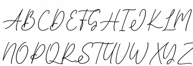 Brittany 字体 大写