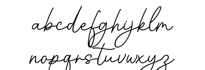 Brittany Font LOWERCASE