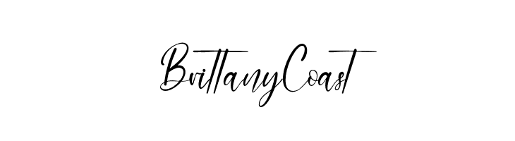 BrittanyCoast  Frei Schriftart Herunterladen