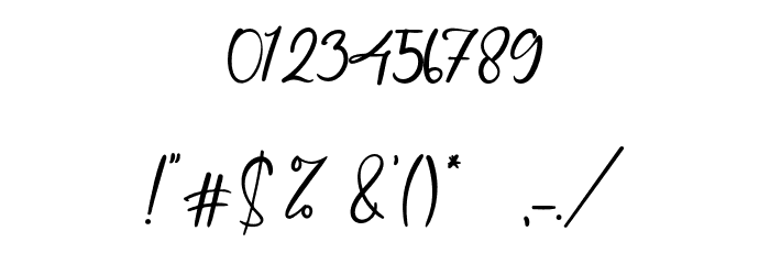 BrittanyCoast Font OTHER CHARS