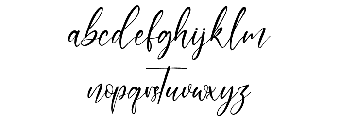 BrittanyCoast Font LOWERCASE
