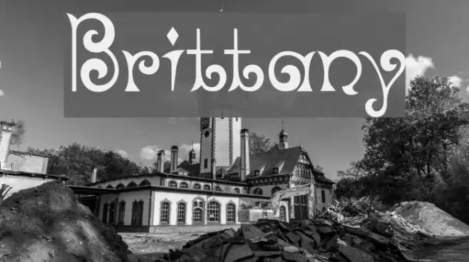 Brittany Font examples