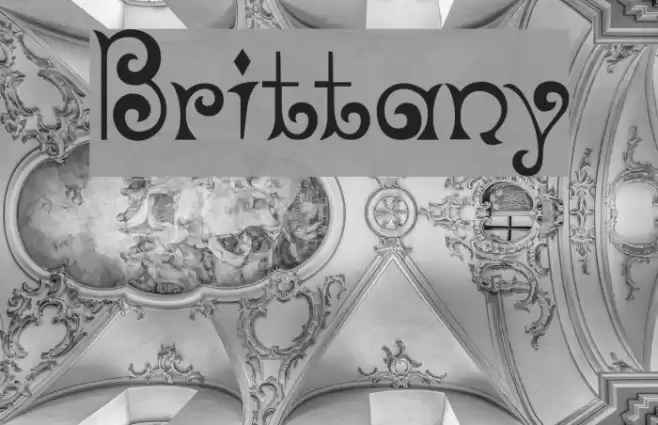 Brittany Font examples