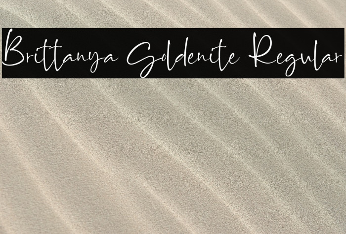 Brittanya Goldenite Regular Example 2