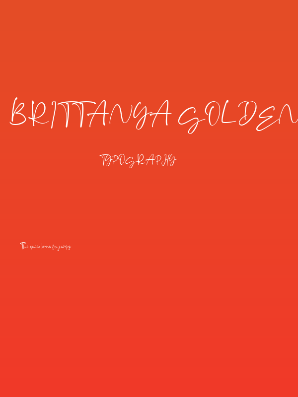 Brittanya Goldenite Regular Poster