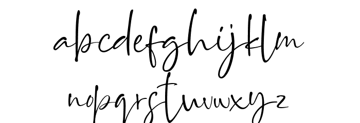 Brittanya Goldenite Regular Font LOWERCASE