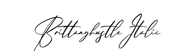 Brittanyhustle Italic  Frei Schriftart Herunterladen