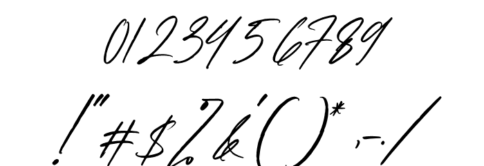 Brittanyhustle Italic Font OTHER CHARS