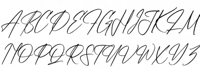 Brittanyhustle Italic Caratteri MAIUSCOLE