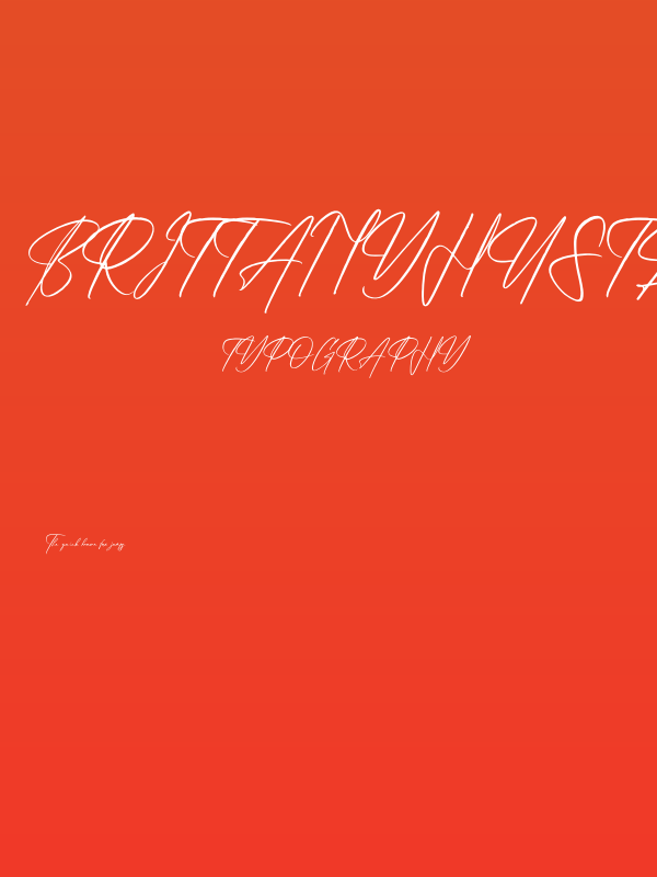 Brittanyhustle Italic Poster