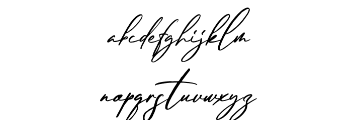 Brittanyhustle Italic Font LOWERCASE