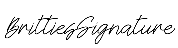 Britties Signature  नि: शुल्क फ़ॉन्ट्स डाउनलोड