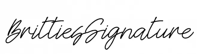 Britties Signature  免费字体下载