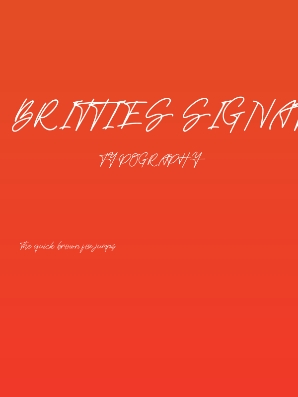 Britties Signature Poster
