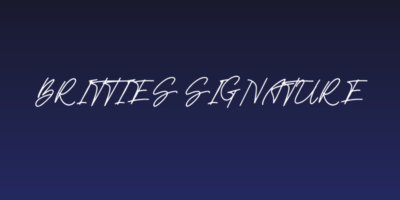 Britties Signature Social Header