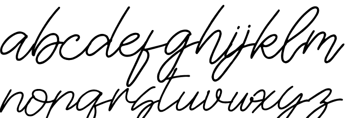 Britties Signature Font LOWERCASE
