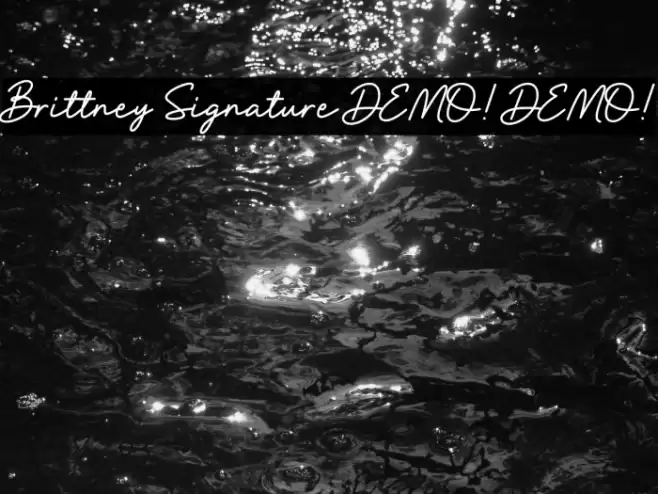 Brittney Signature DEMO! DEMO! Fuentes examples