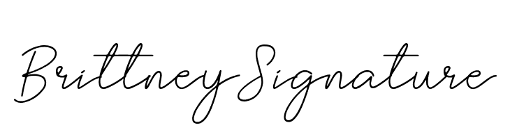 Brittney Signature  Free Fonts Download