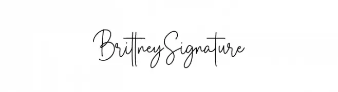 Brittney Signature  Frei Schriftart Herunterladen