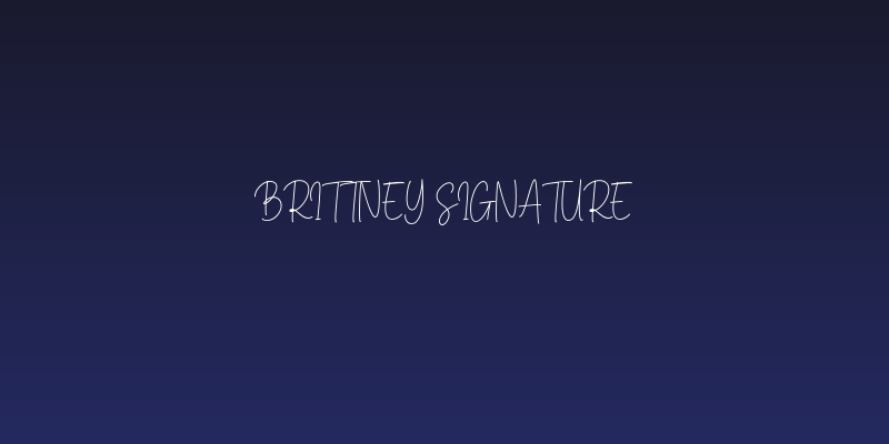 Brittney Signature Social Header