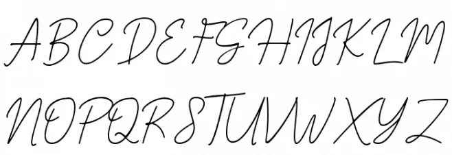 Brittney Signature 字体 大写
