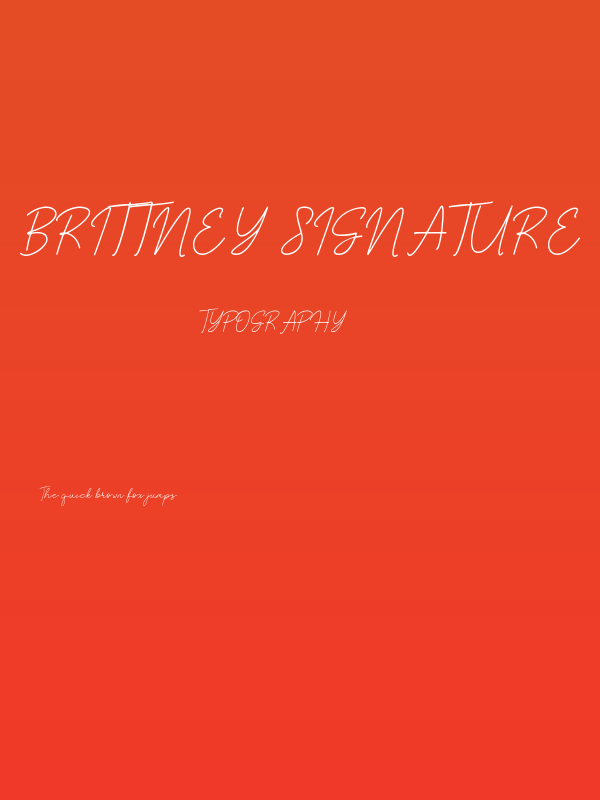 Brittney Signature Poster