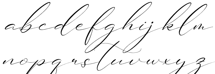 Brittney Style Italic Font LOWERCASE