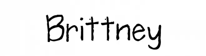 Brittney  Frei Schriftart Herunterladen