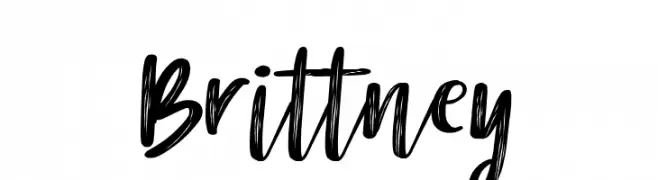 Brittney  Frei Schriftart Herunterladen