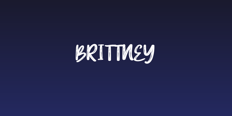 Brittney Social Header