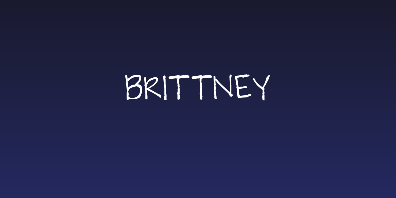 Brittney Social Header