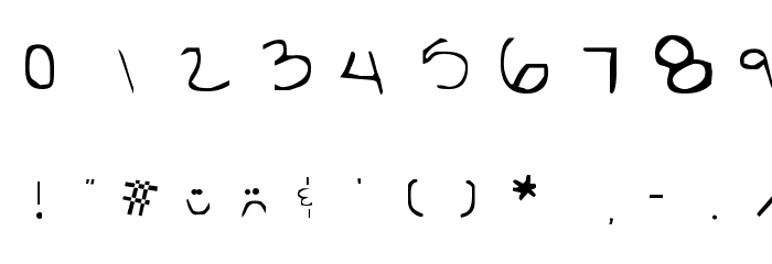 Britts Hand Font OTHER CHARS