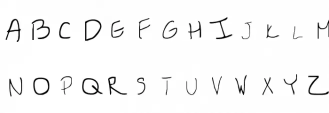 Britts Hand 字体 大写