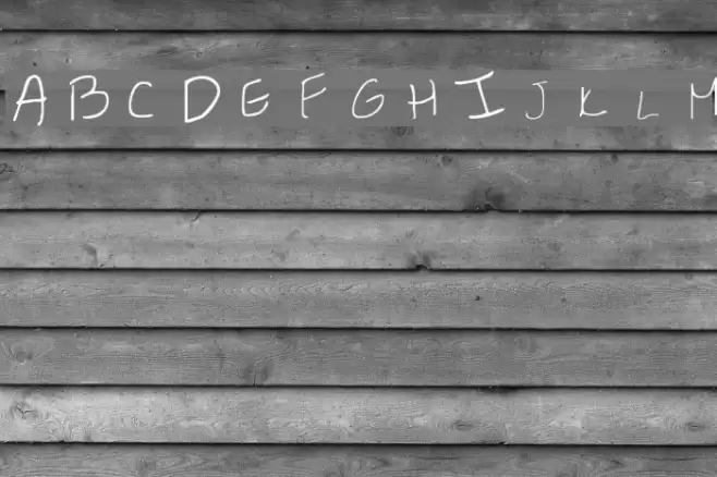 Britts Hand Font examples